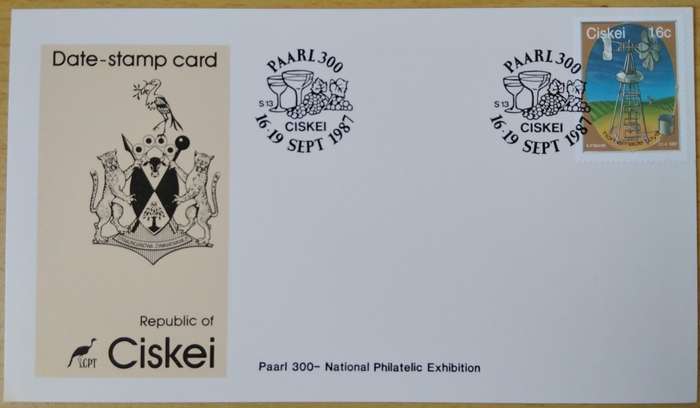 1987-Ciskei-Date Stamp Card