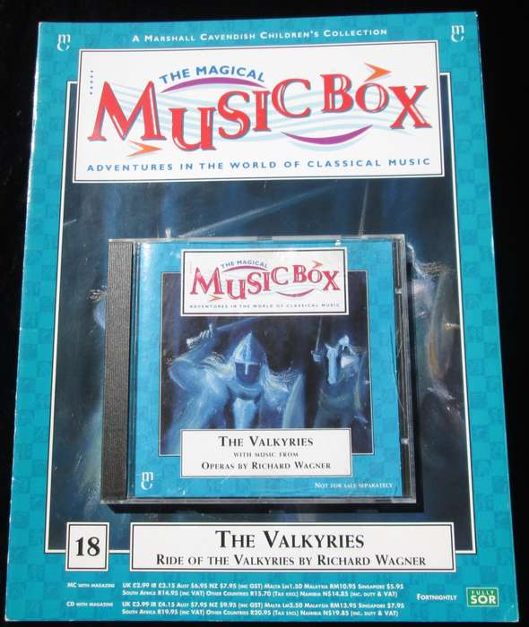 1995-Collectible-The Magical Music Box-No18-Magazine + CD. The Valkyries. Sold As Is.