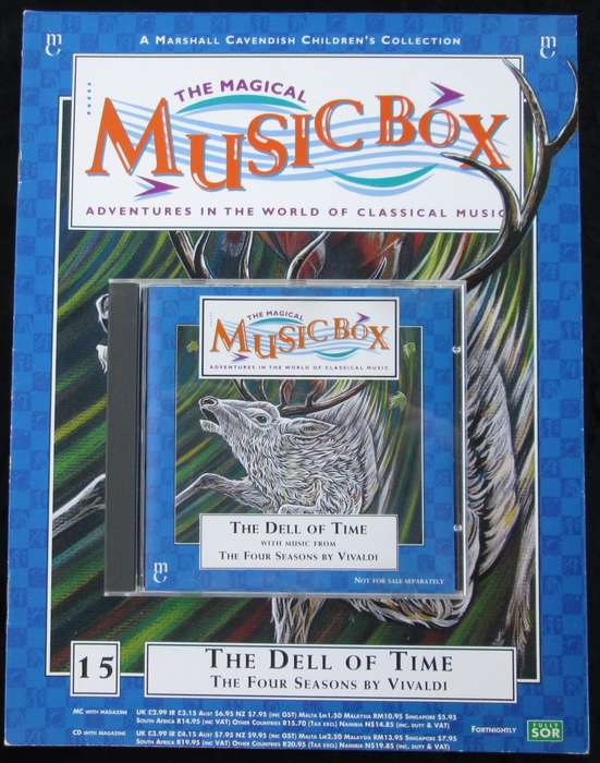 1995-Collectible-The Magical Music Box-No15-Magazine + CD. The Dell of Time. Sold As Is.