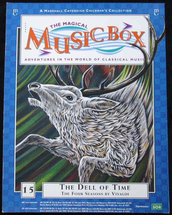 1995-Collectible-The Magical Music Box-No15-Magazine + CD. The Dell of Time. Sold As Is.