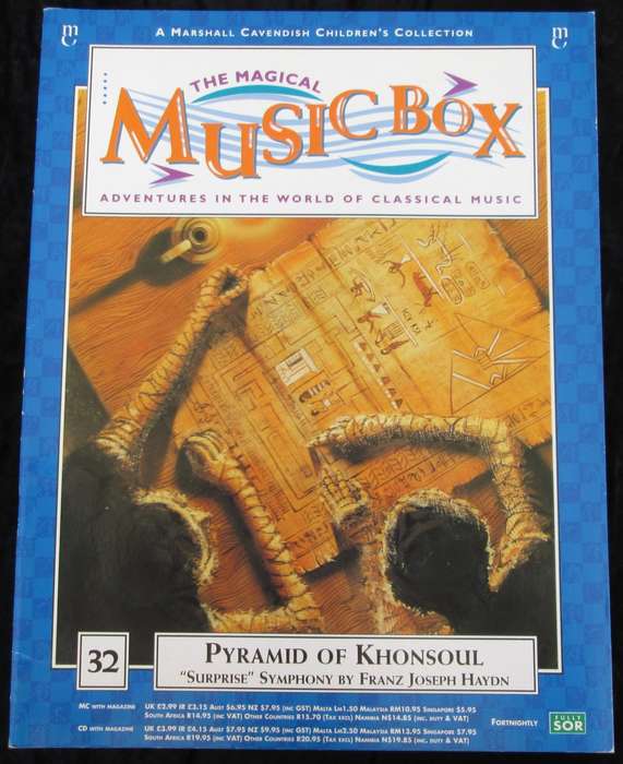 1996-Collectible-The Magical Music Box-No32-Magazine + CD. Pyramid of Khonsoul. Sold As Is.