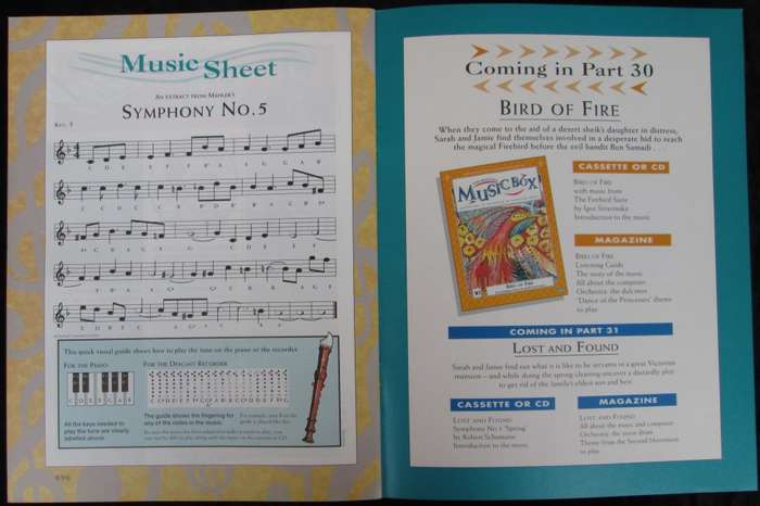 1996-Collectible-The Magical Music Box-No29-Magazine + CD. Boomerang. Sold As Is.