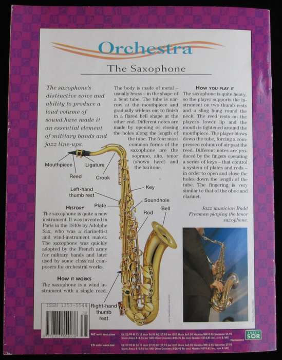 1996-Collectible-The Magical Music Box-No38-Magazine + CD. King Arthur`s Sword. Sold As Is.