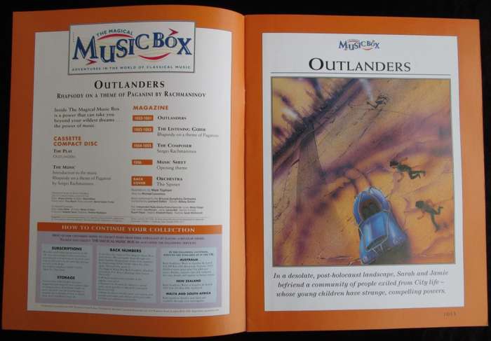 1996-Collectible-The Magical Music Box-No44-Magazine + CD. Outlanders. Sold As Is.
