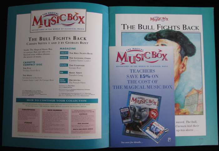 1995-Collectible-The Magical Music Box-No9-Magazine + CD. The Bull Fights Back. Sold As Is.
