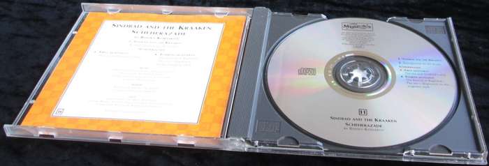 1995-Collectible-The Magical Music Box-No11-Magazine + CD. Sindbad and The Kraaken. Sold As Is.