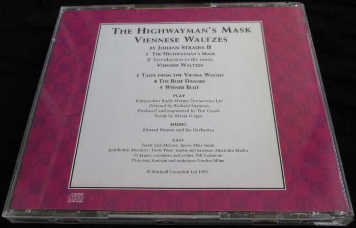 1995-Collectible-The Magical Music Box-No14-Magazine + CD. The Highwayman`s Mask. Sold As Is.