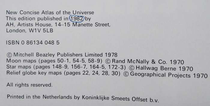 Book-1982-New Concise Atlas of The Universe/190pg/Patrick Moore
