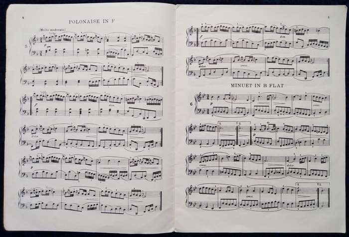 Book-The little Music Book of Anna Magdalena Bach/Augener Edition/No 7984.