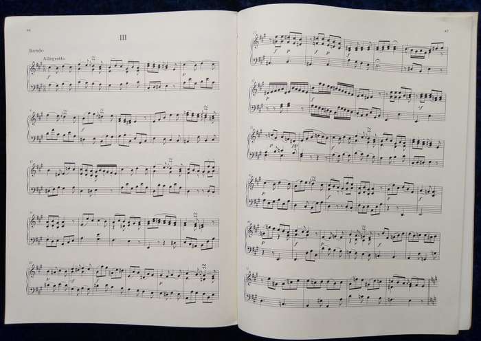 Book-Sechs Leichte Sonaten/Johann Christoph Friedrich Bach/Klaviermusik Der Vorklassik.