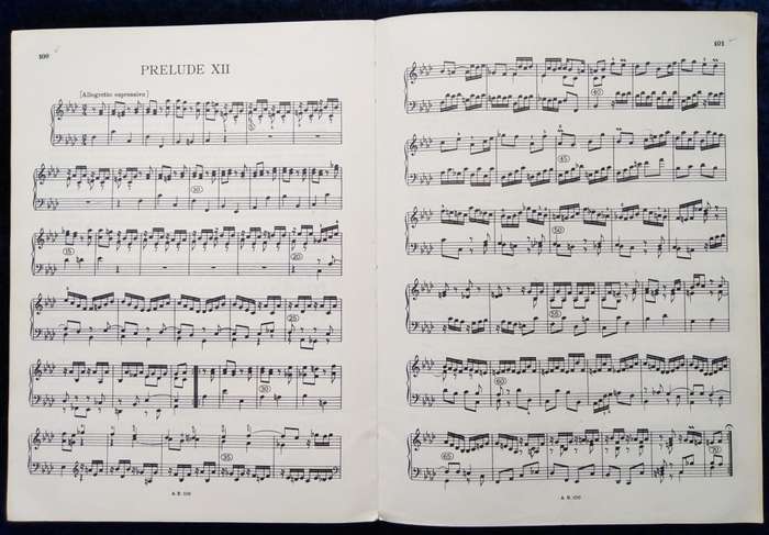 Book-J.S. Bach Forty -Eight Preludes and Fugues Pianoforte/Edited by Donald Francis Tovey.