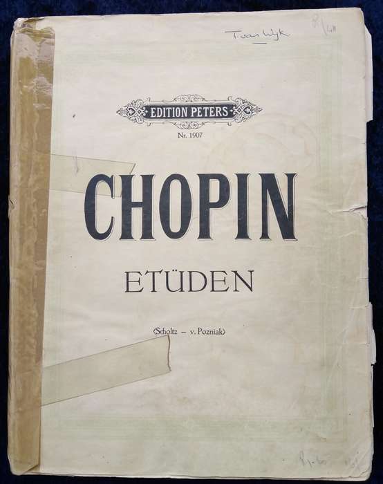 Book-Edition Peters/Nr 1907/CHOPIN/ETUDEN/Scholtz-V.Pozniak