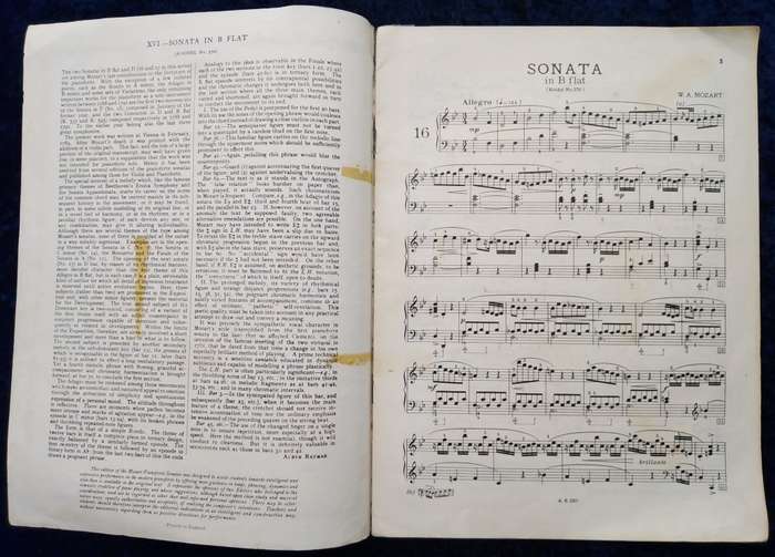 Book-Mozart Sonatas and Miscellaneous Pieces for Pianoforte/Revised and Edited by York Bowen.