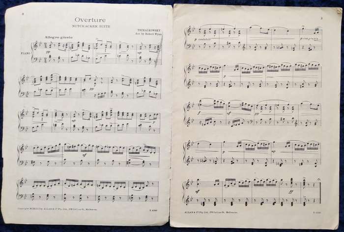 Book-Simplified Piano Edition of The Nut-Cracker Suite/Music by Tschaikowsky.