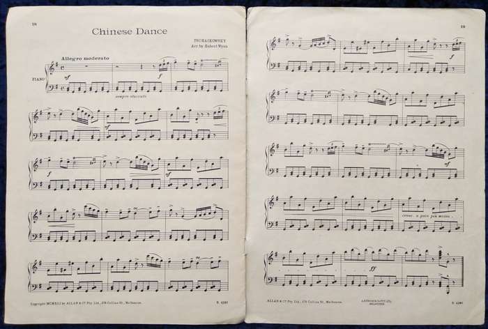 Book-Simplified Piano Edition of The Nut-Cracker Suite/Music by Tschaikowsky.