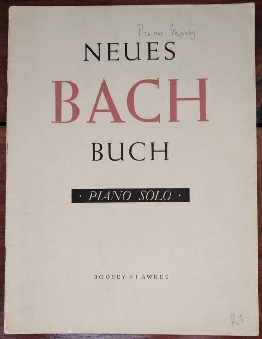 Book-Neues Bach Buch Piano Solo Boosey & Hawkes