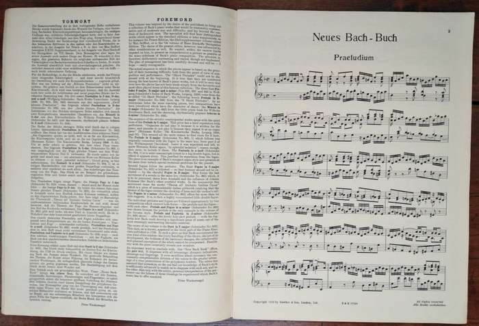 Book-Neues Bach Buch Piano Solo Boosey & Hawkes
