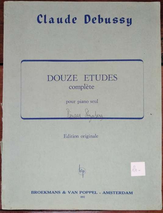 Book-Claude Debussy Douze Etudes Complete Pour Piano Seul /Edition Originale