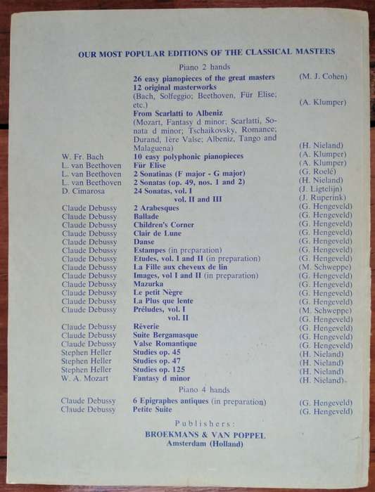 Book-Claude Debussy Douze Etudes Complete Pour Piano Seul /Edition Originale