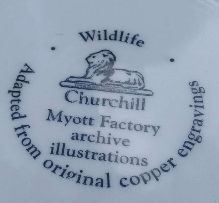 Collectable Plate-Wildlife Churchill-Myott Factory Archive Illustrations-Cervus Elaphus
