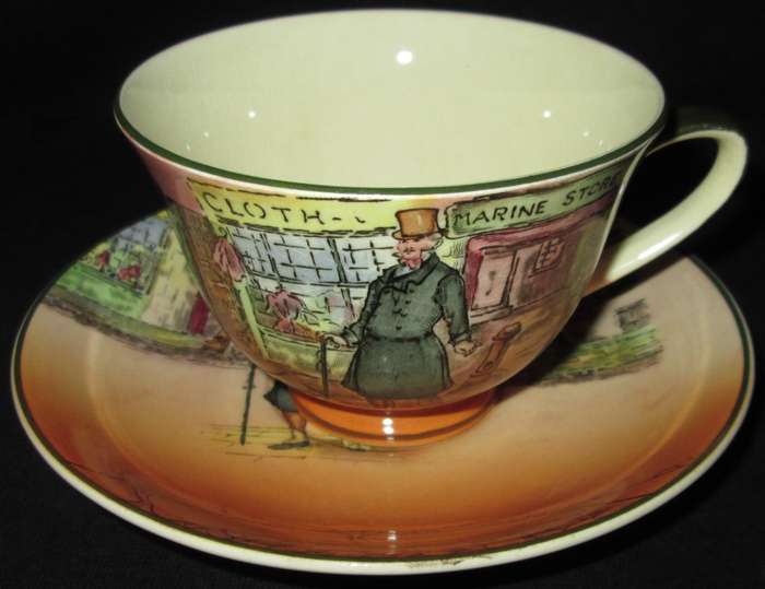 Collectable-Royal Doulton Teacup & Saucer-Mr Micawber-Good Condition