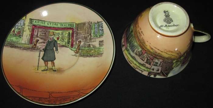 Collectable-Royal Doulton Teacup & Saucer-Mr Micawber-Good Condition