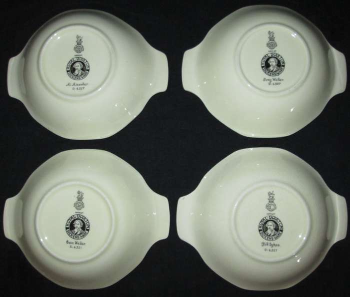 Collectable-Royal Doulton-4 x Bowls-Dickens Ware-D6327