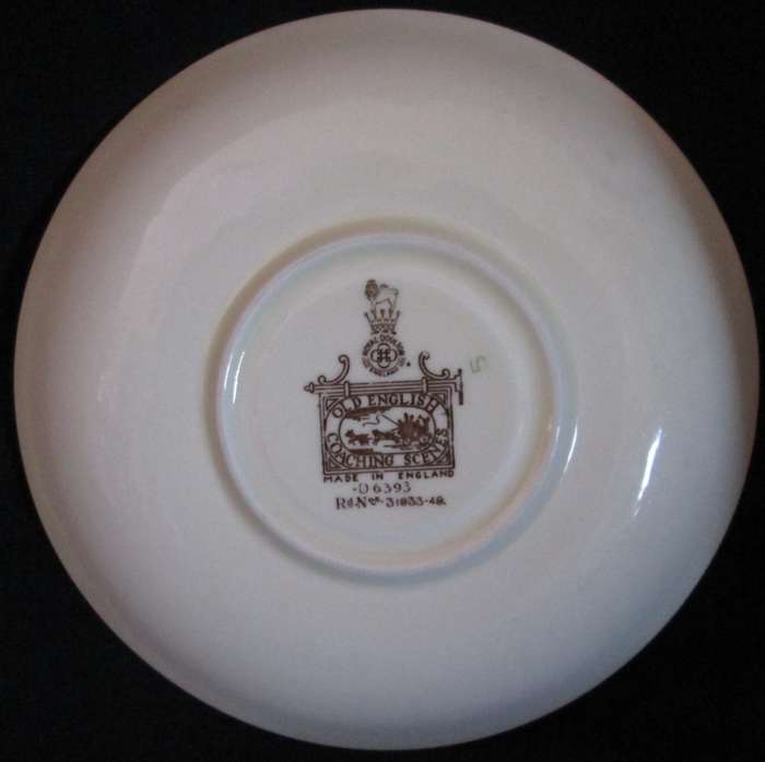 Collectable-Royal Doulton-Saucer-Old English Coaching Scenes-D6393