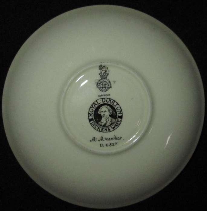 Collectable-Royal Doulton-Saucer-Dickens Ware-Mr Micawber-D6327