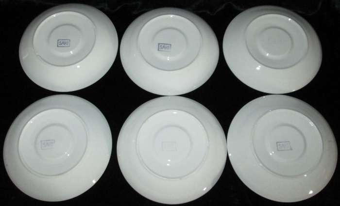 Kitchenware/Tableware-6 x SAKI Cups and Saucers