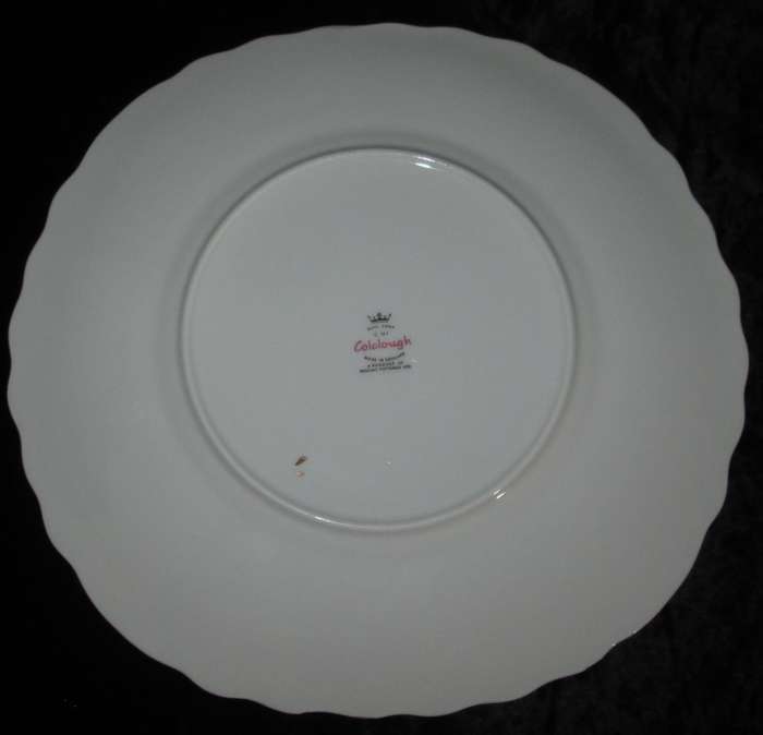 Home Decor-Serving Ware-Colclough Square Cake plate & Side Plates-Made in England Linden - 8162