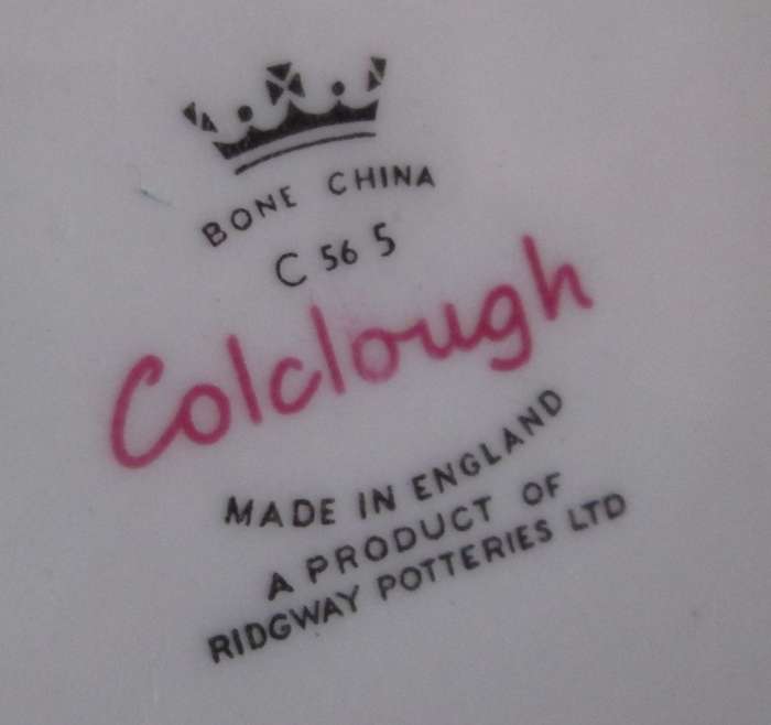 Home Decor-Serving Ware-Colclough Square Cake plate & Side Plates-Made in England Linden - 8162