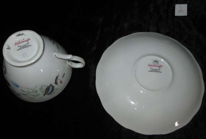 Home Decor-Tea & Coffee Ware-Colclough Bone China Cup & Saucer-Made in England Linden - 8162