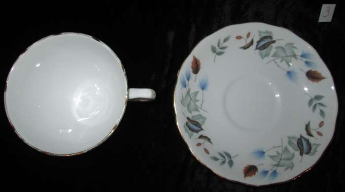 Home Decor-Tea & Coffee Ware-Colclough Bone China Cup & Saucer-Made in England Linden - 8162