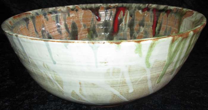 Home Decor-Kitchen Ware-Serving Ware-Colorful Fruit/Salad Bowl. Hand made pottery