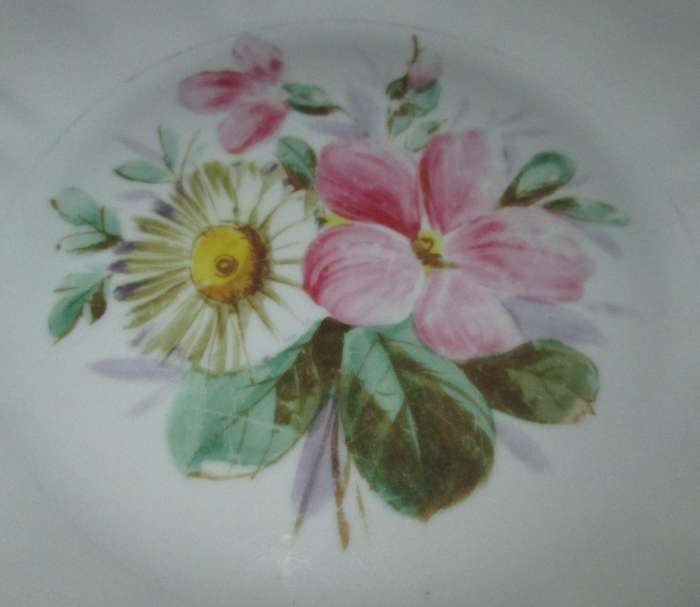 Home Decor-Display Plate-No Name-Flower Scenery.