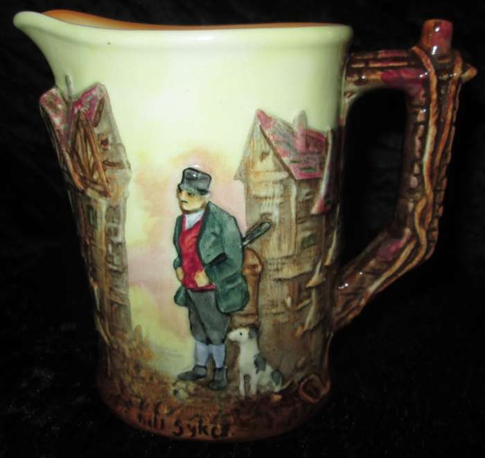 Home Decor-Kitchen Ware-Royal Doulton Bill Sykes from Oliver Twist Jug D6396