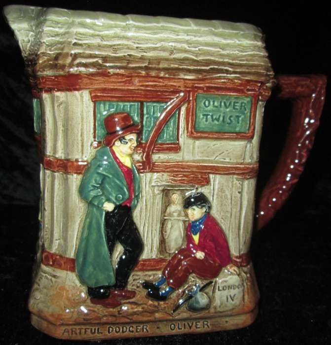 Home Decor-Kitchen Ware-Royal Doulton `Oliver Twist` Jug `22`