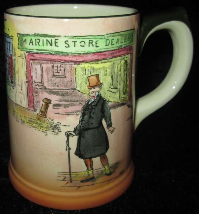 Home Decor-Kitchen Ware-Royal Doulton Dickens Ware `Mr. Micawber ` D6327 Mug