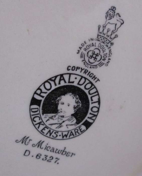 Home Decor-Kitchen Ware-Royal Doulton Dickens Ware `Mr. Micawber ` D6327 Mug