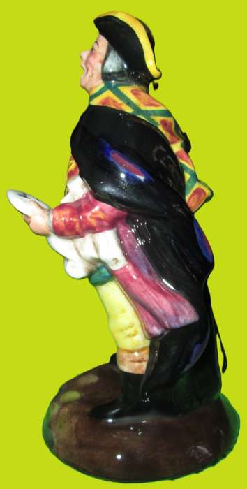 1988 Miniature Royal Doulton Figurine in Box-Town Crier HN3261-Hand Made and Hand Decorated.