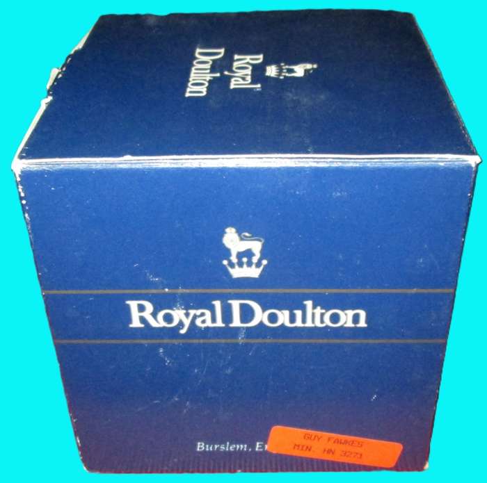 1988 Miniature Royal Doulton Figurine in Box-Guy Fawkes HN3271-Hand Made and Hand Decorated.