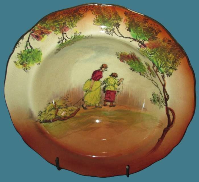 Home Decor-Wall Decor-Royal Doulton Small Bowl-The Gleaners Scenes 1930`s