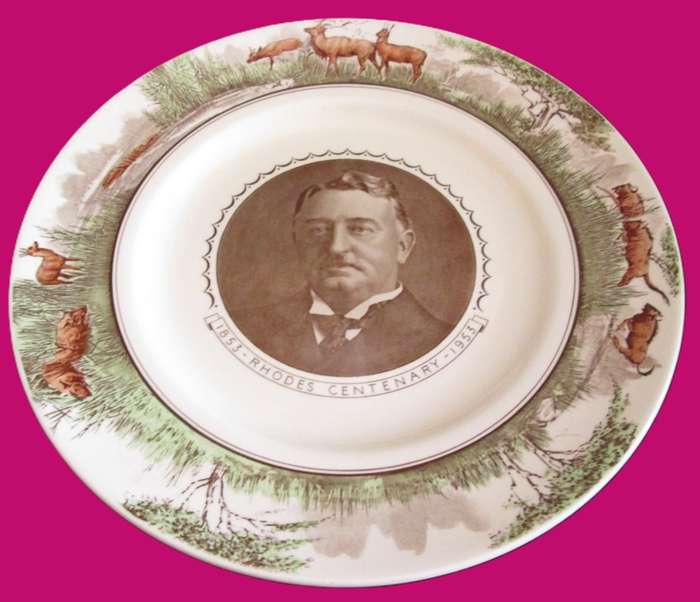 Wall Decor-Royal Doulton Plate-`Rhodes Centenary 1853-1953` D6380