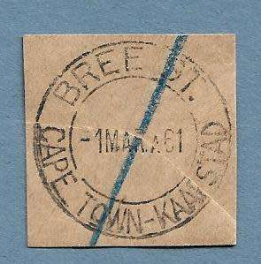 1961-Bree Street Cape Town Cancel/Postmark/Post Mark