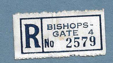 Registration Label-Bishops Gate 4-R 2579