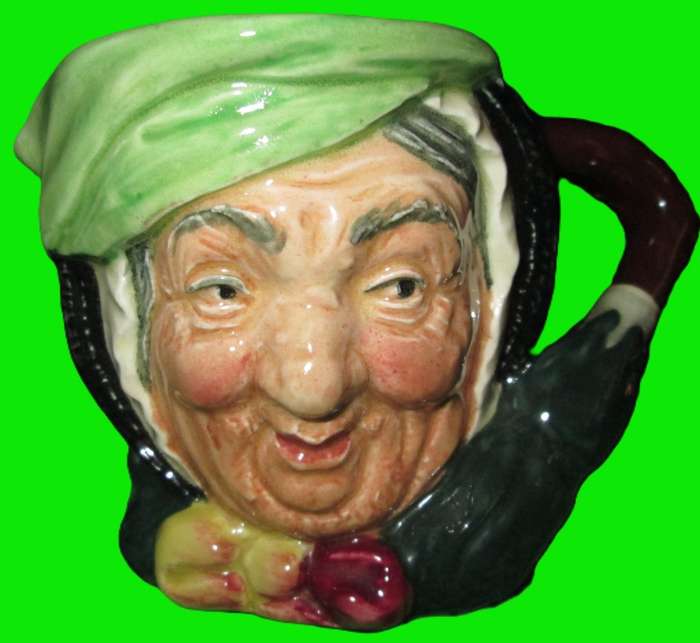 Home Decor-Royal Doulton Toby Jug Sairey Gamp -7.5cm tall