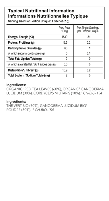 Organo Red Tea with Cordyceps and Ganoderma Lucidum