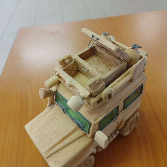 Land Rover Defender Malawian Wood Craft