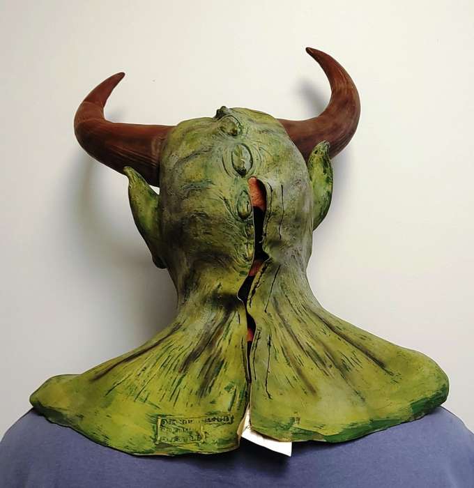 Horned Demon Beast Latex Mask